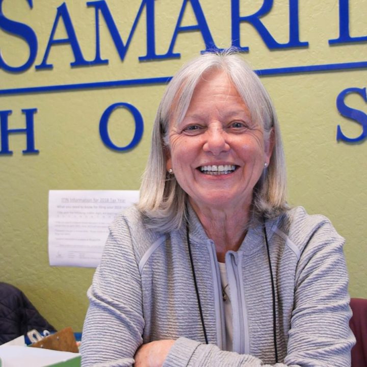 Elderly women smiling